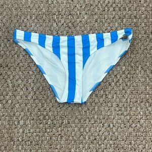 SOLID AND STRIPED BIKINI BOTTOM SIZE LARGE